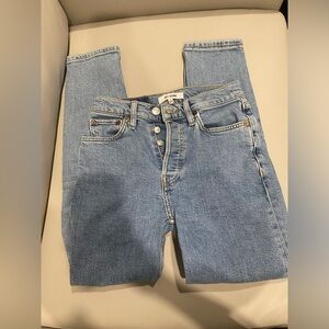 Re/done high rise skinny jeans